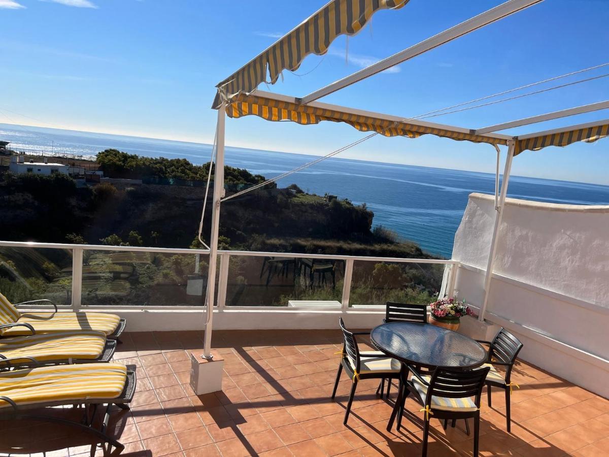 Delightful Burriana House With Magnificent Beach & Sea Views. Нерха Экстерьер фото