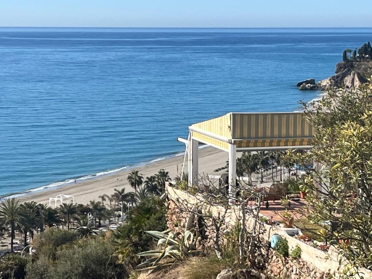 Delightful Burriana House With Magnificent Beach & Sea Views. Нерха Экстерьер фото